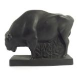 John Skeaping for Wedgwood, a black basalt figure,