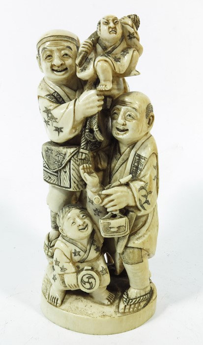 A 19th century Japanese ivory okimono