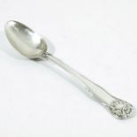 A George III silver dessert spoon, Paul Storr