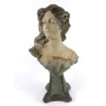 Gustave Van Vaerenbergh, an Art Nouveau bust of a woman