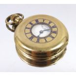 Three gold plated pocket watches and another