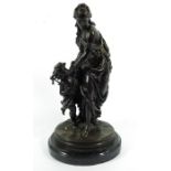 A French bronze figure group