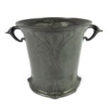 Hugo Leven for Kayserzinn, a Jugendstil pewter ice bucket