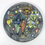 Jeanne McDougall for Moorcroft, a Balloons plate