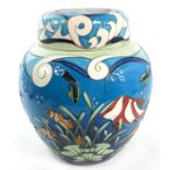 Sian Leeper for Moorcroft, a Coral Reef ginger jar and cover