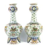 A pair of Faience vases, 19th century