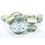 A collection of Continental tea ware