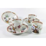 Three Meissen Kakiemon coffee cans and saucers