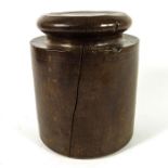 A 19th century treen pie mould