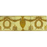 A set of eight Minton Neoclassical border tiles