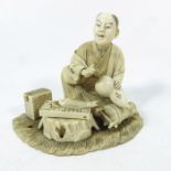 A 19th century Japanese ivory okimono