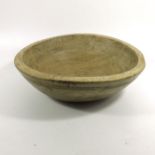 A 19th century sycamore dairy bowl