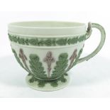 A Wedgwood tri colour Japerware tea cup