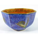 Daisy Makeig Jones for Wedgwood, a small hummingbird lustre bowl