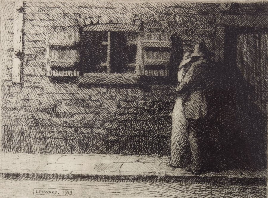 Leslie Moffat Ward (1888-1978) The Farewell, etching 12/16, signed and dated 1913 in plate, 12cm x 1