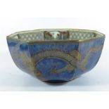 Daisy Makeig Jones for Wedgwood, a dragon lustre bowl,