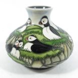 Carol Lovett for Moorcroft, a Puffin vase