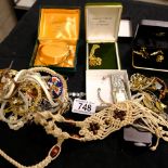 A group of assorted costume jewellery