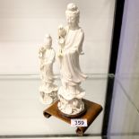 Two blanc de chine oriental figures