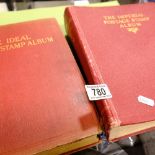 Two international stamp albums