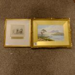 A framed French 19th century charcoal and chalk dr