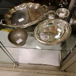 Old Sheffield Plate and silver plate, including en