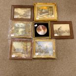 Seven various modern framed oils- mostly landscape