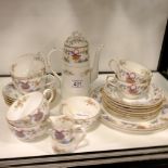 Worcester part coffee and tea set