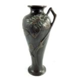 A Japanese bronze vase