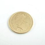 Elizabeth II, gold half sovereign, 2002