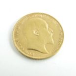 Edward VII, gold sovereign, 1905