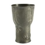 Friedrich Adler for Walter Scherf and Co., Osiris, an Isis Jugendstil pewter goblet, circa 1900