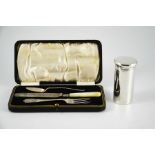 An Edwardian silver christening set, Charles Wilkes