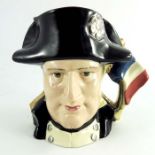 A Royal Doulton large character jug, double sided Napoleon and Josephine, silver and gold highlights