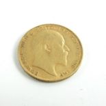 Edward VII, gold sovereign, 1910