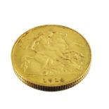 George V gold half sovereign 1914