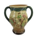 Royal Doulton commemorative loving cup, circa 1932, type two George Washington, twin handled baluste