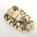 A 19th century Japanese ivory netsuke, Meiji