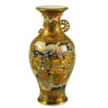 A Japanese Satsuma vase, Meiji