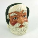 A Royal Doulton small character jug, Santa Claus, all green version, 11cm high