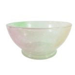 Stevens and Williams, an Art Deco rainbow bubble glass bowl