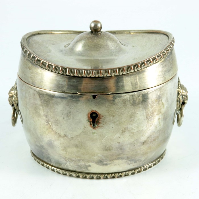 An Old Sheffield Plate tea caddy - Image 2 of 4