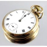 A 9 carat gold Dennison pocket watch