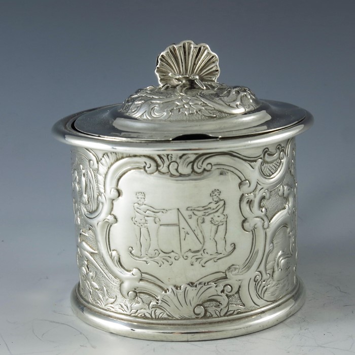 John Mitchell of Glasgow, Edinburgh 1826, a George IV Scottish silver mustard pot, cylindrical form, - Image 4 of 9