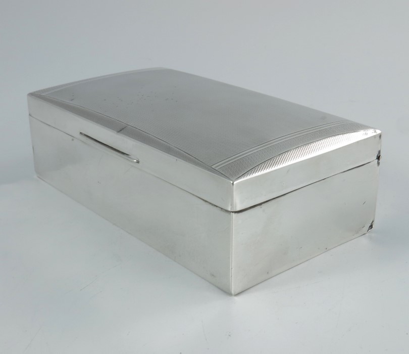 A George VI silver cigar box, Alfred Deeley - Image 2 of 4