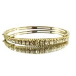 A Yellow Gold Bangle