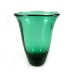 Edvard Stromberg for Strombergshyttan, an Art Deco green glass vase