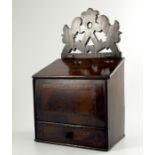 A George III mahogany candle box