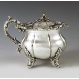 Edward, Edward, John and William Barnard, London 1839, a Victorian silver mustard pot, lobed baluste