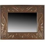 John Pearson, an Arts and Crafts copper mirror